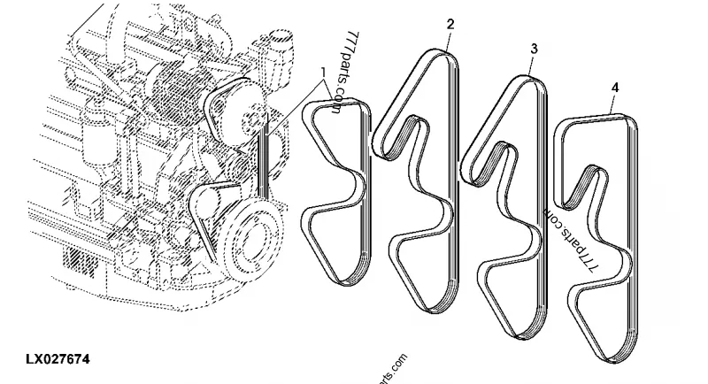 john deere belt diagram