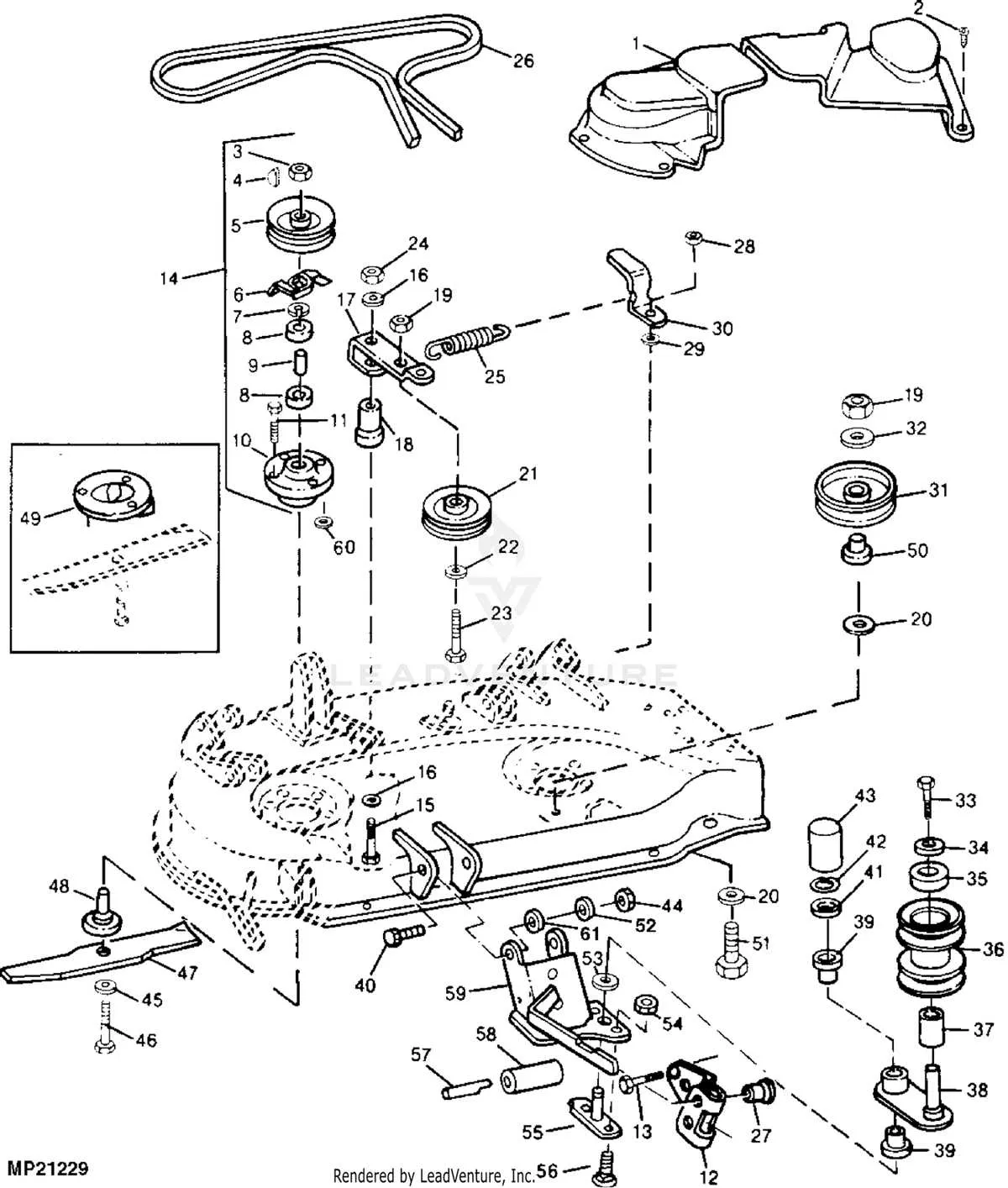 john deere f525 belt diagram