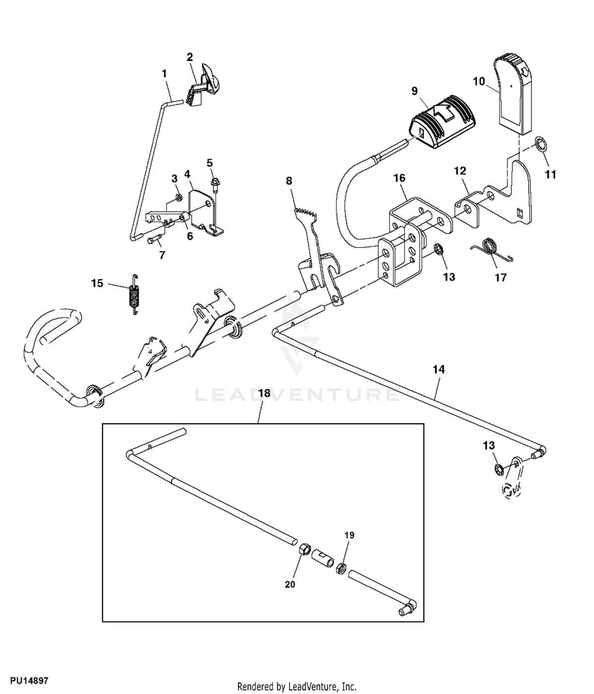 john deere l118 drive belt diagram