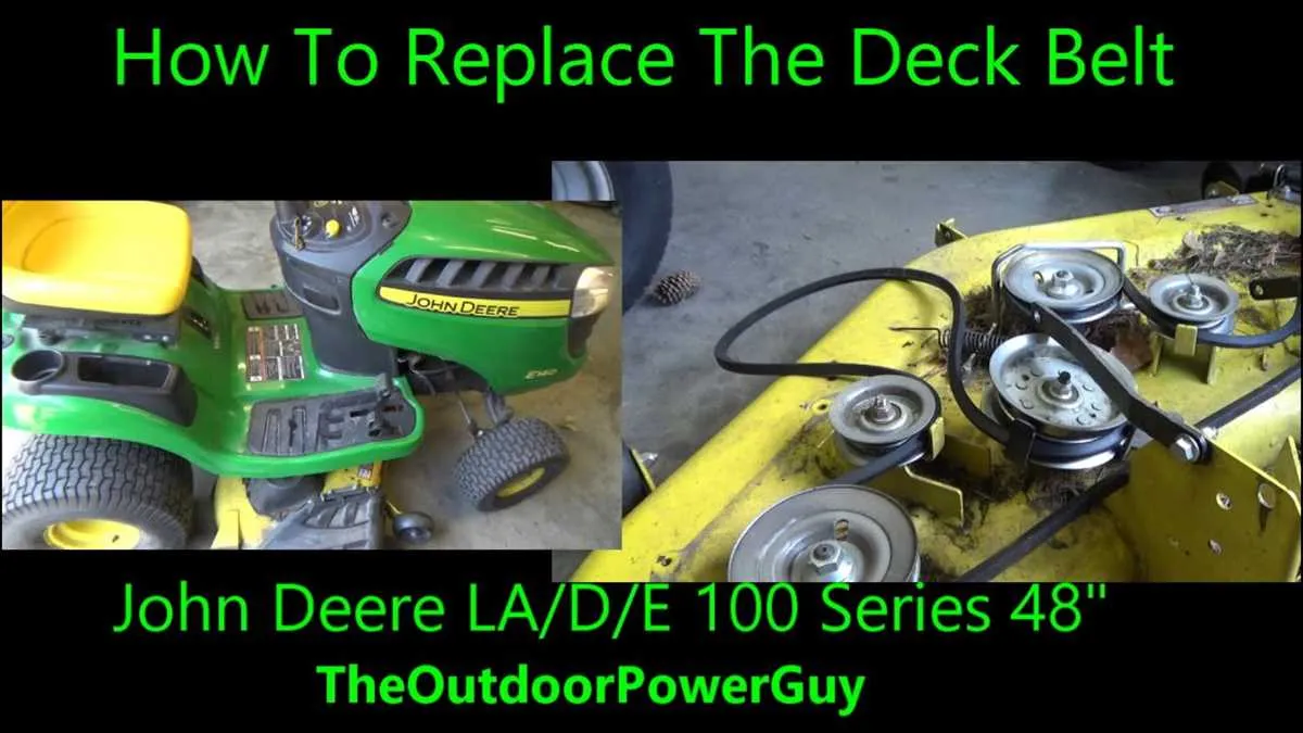 john deere la125 deck belt diagram