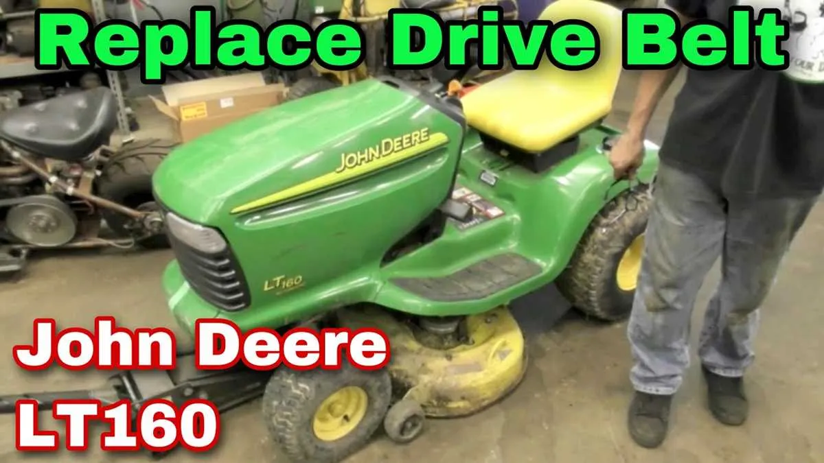 john deere lt160 drive belt diagram