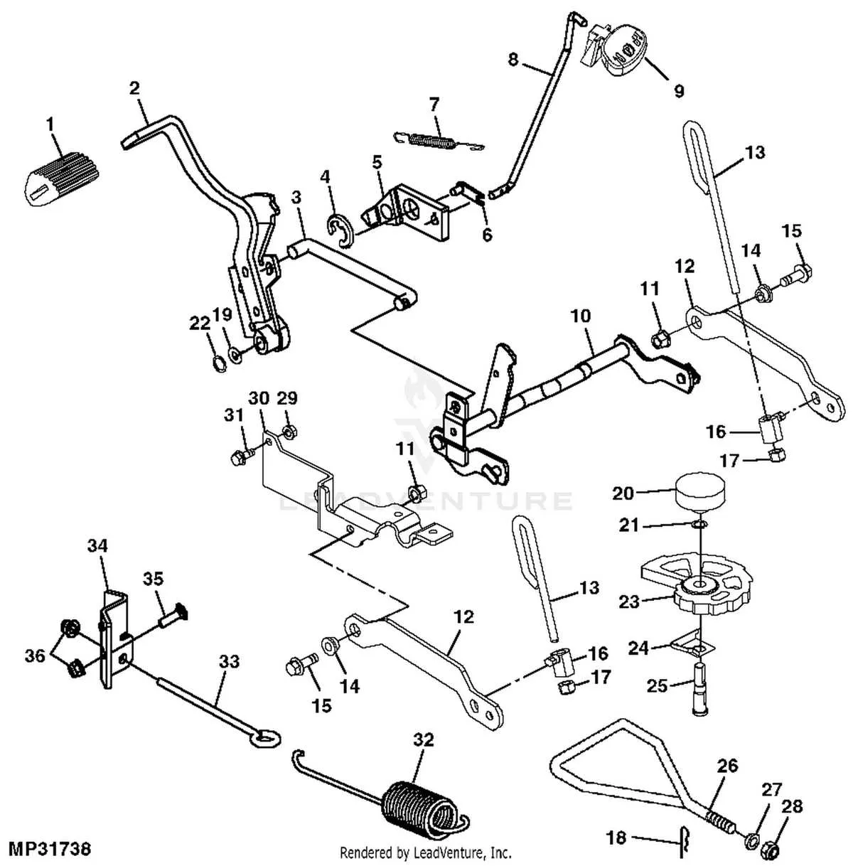 john deere lt180 drive belt diagram