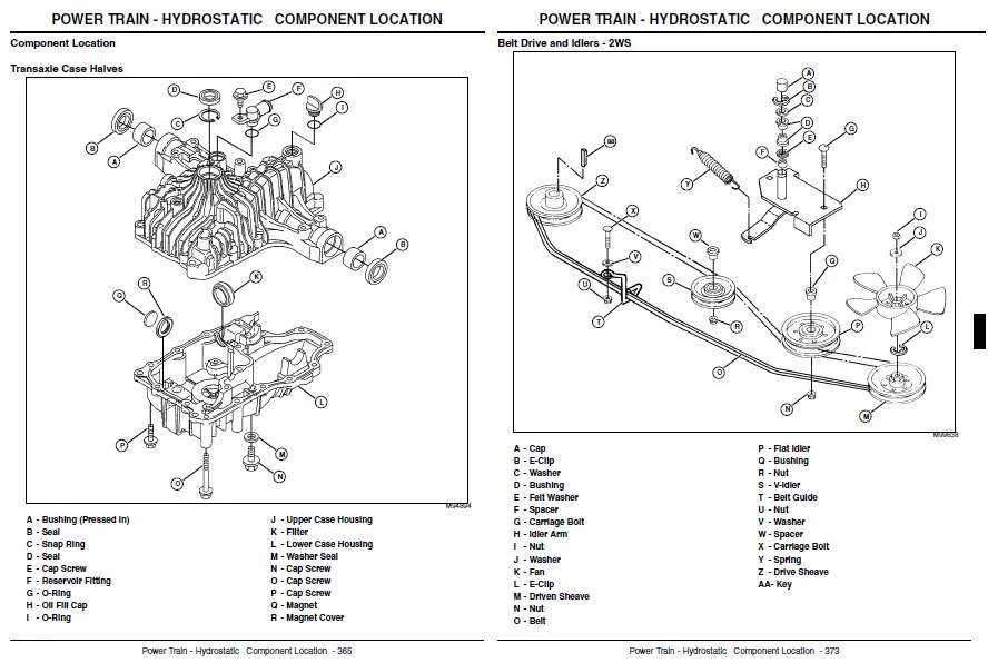 john deere lx277 drive belt diagram