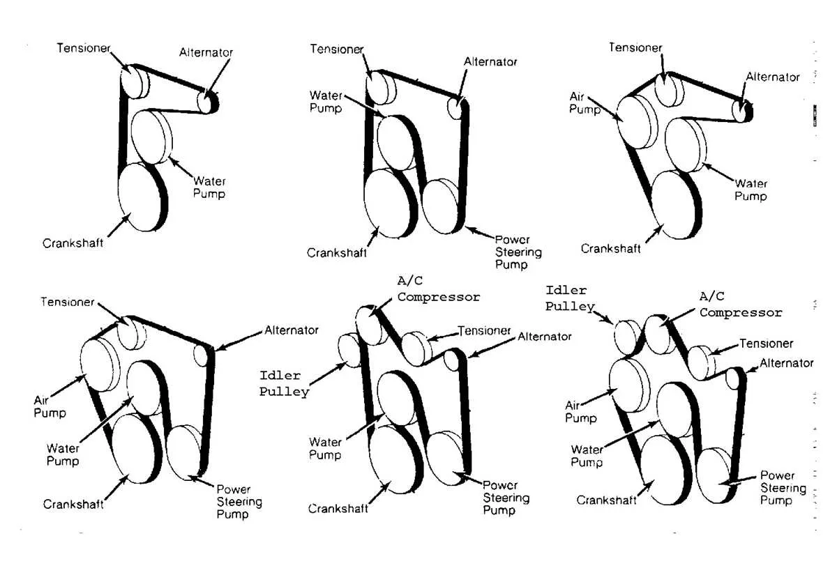 john deere serpentine belt diagram