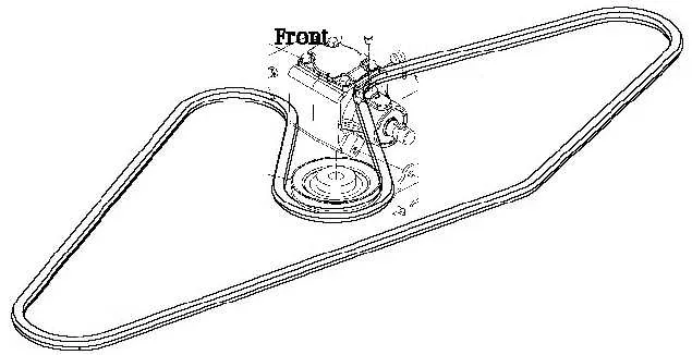 john deere x390 54 inch deck belt diagram