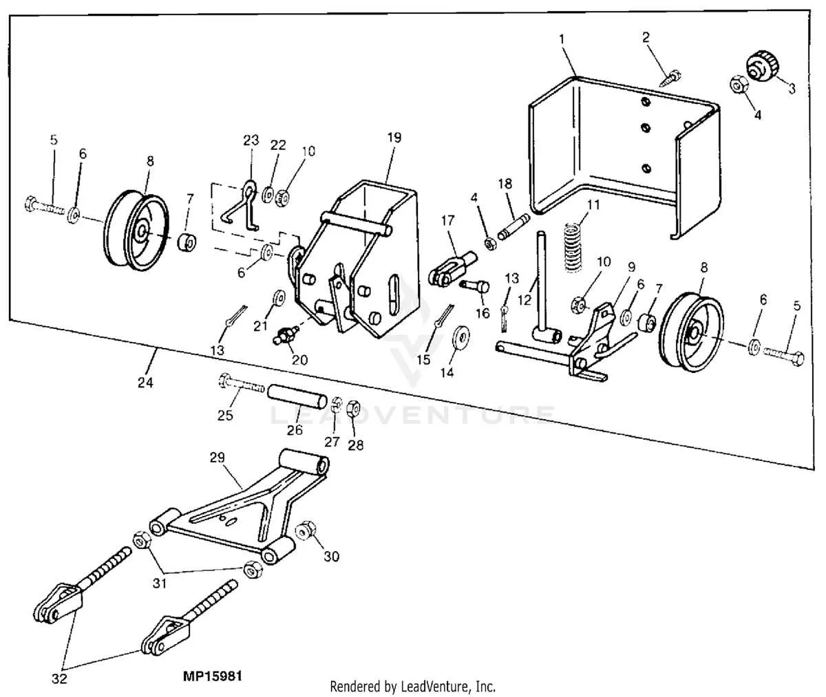 john deere x540 deck belt diagram