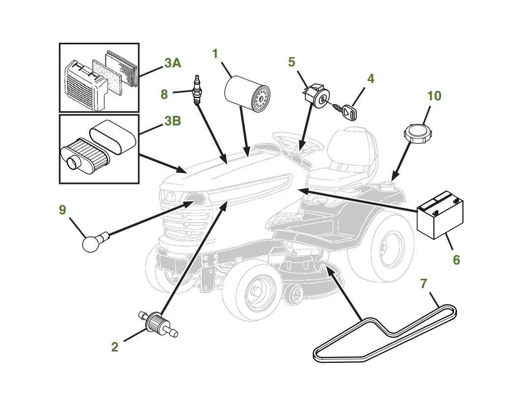 john deere x540 deck belt diagram