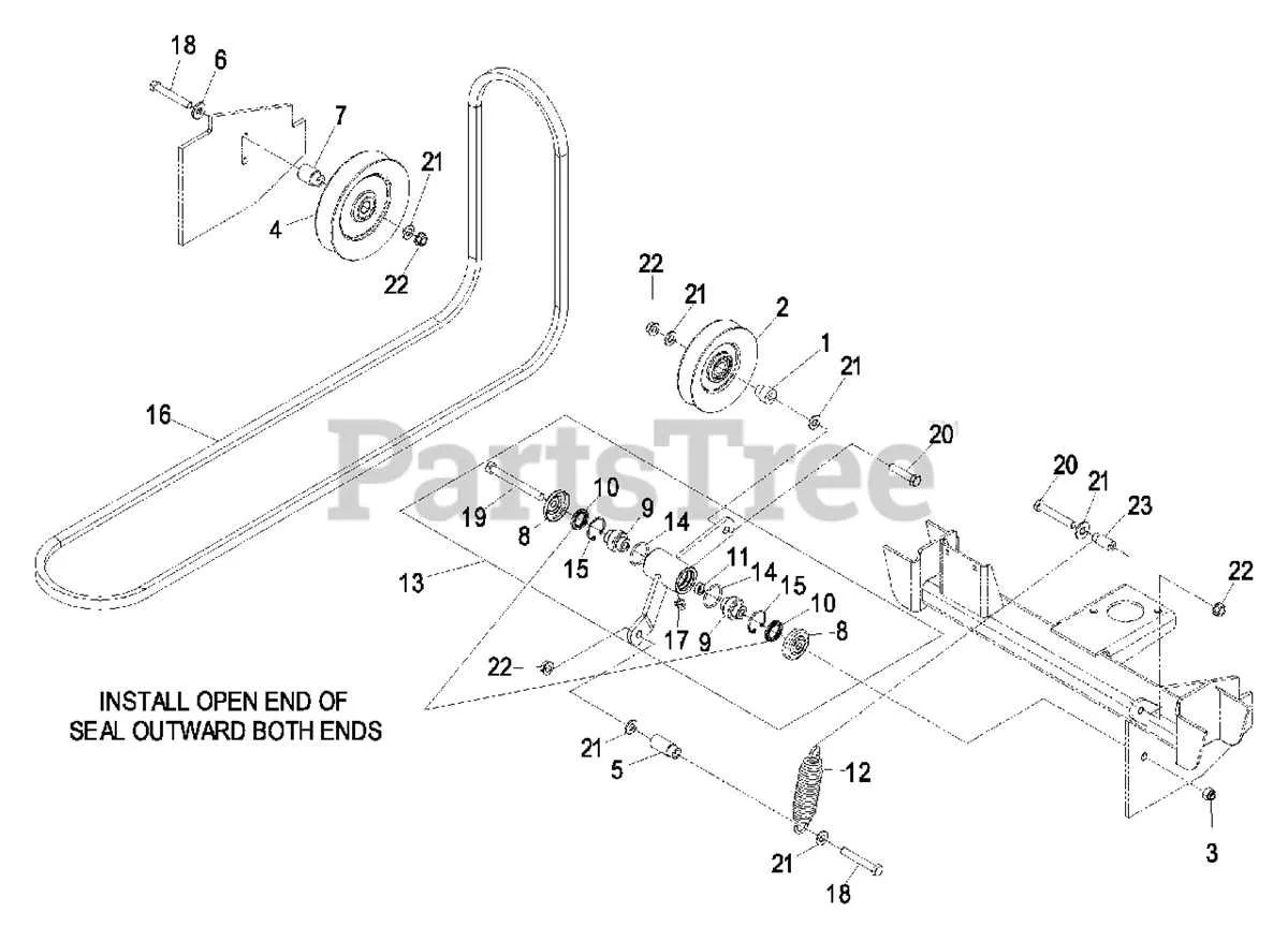 exmark lazer z 60 inch deck belt diagram