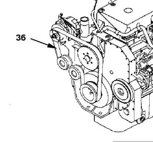 isx cummins belt diagram