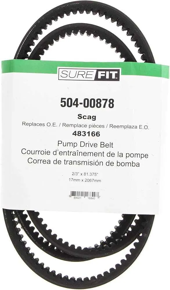 drive belt diagram for scag turf tiger