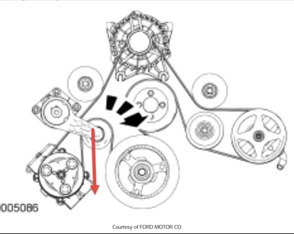 2014 mustang gt serpentine belt diagram