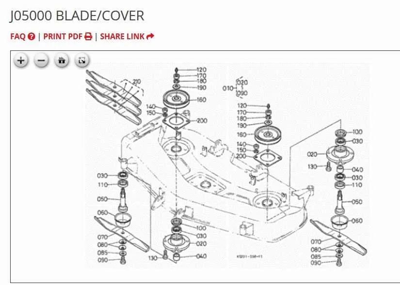 kubota tg1860g belt diagram