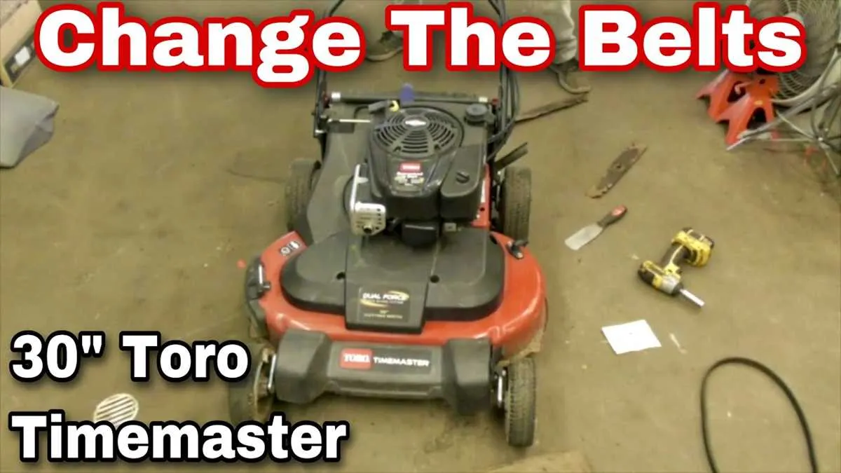 toro timemaster belt diagram