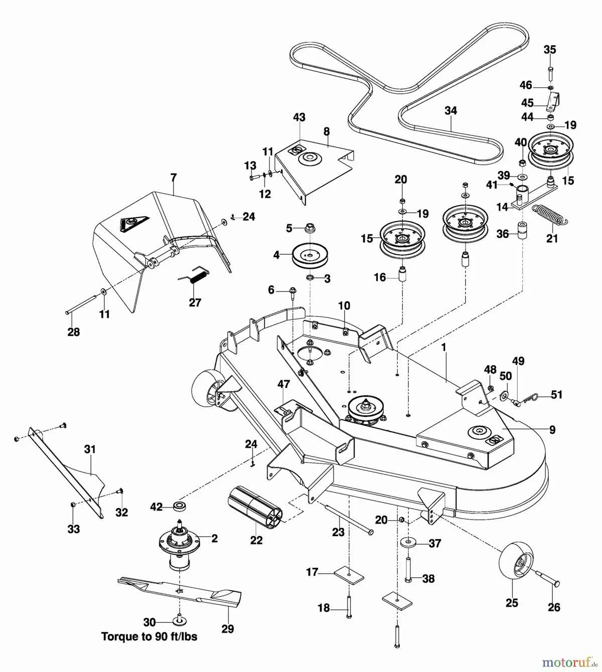 husqvarna yth24k48 belt diagram