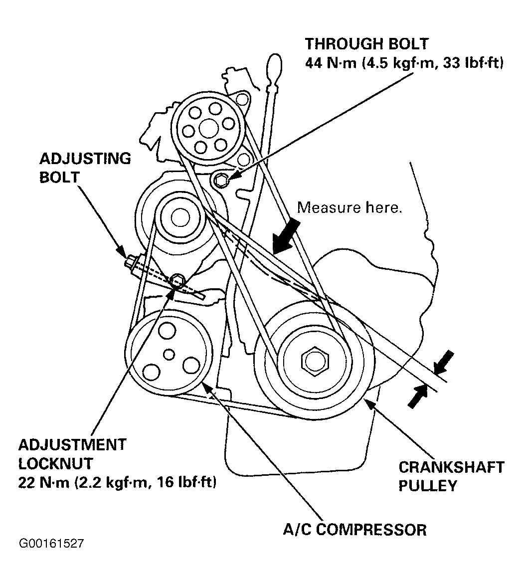 2004 honda odyssey serpentine belt diagram