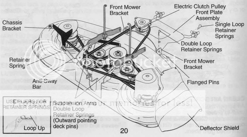 craftsman r1000 belt diagram