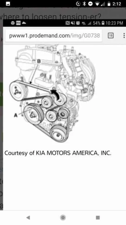 2015 kia optima 2.4 belt diagram