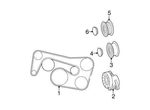 2006 mercedes e350 belt diagram