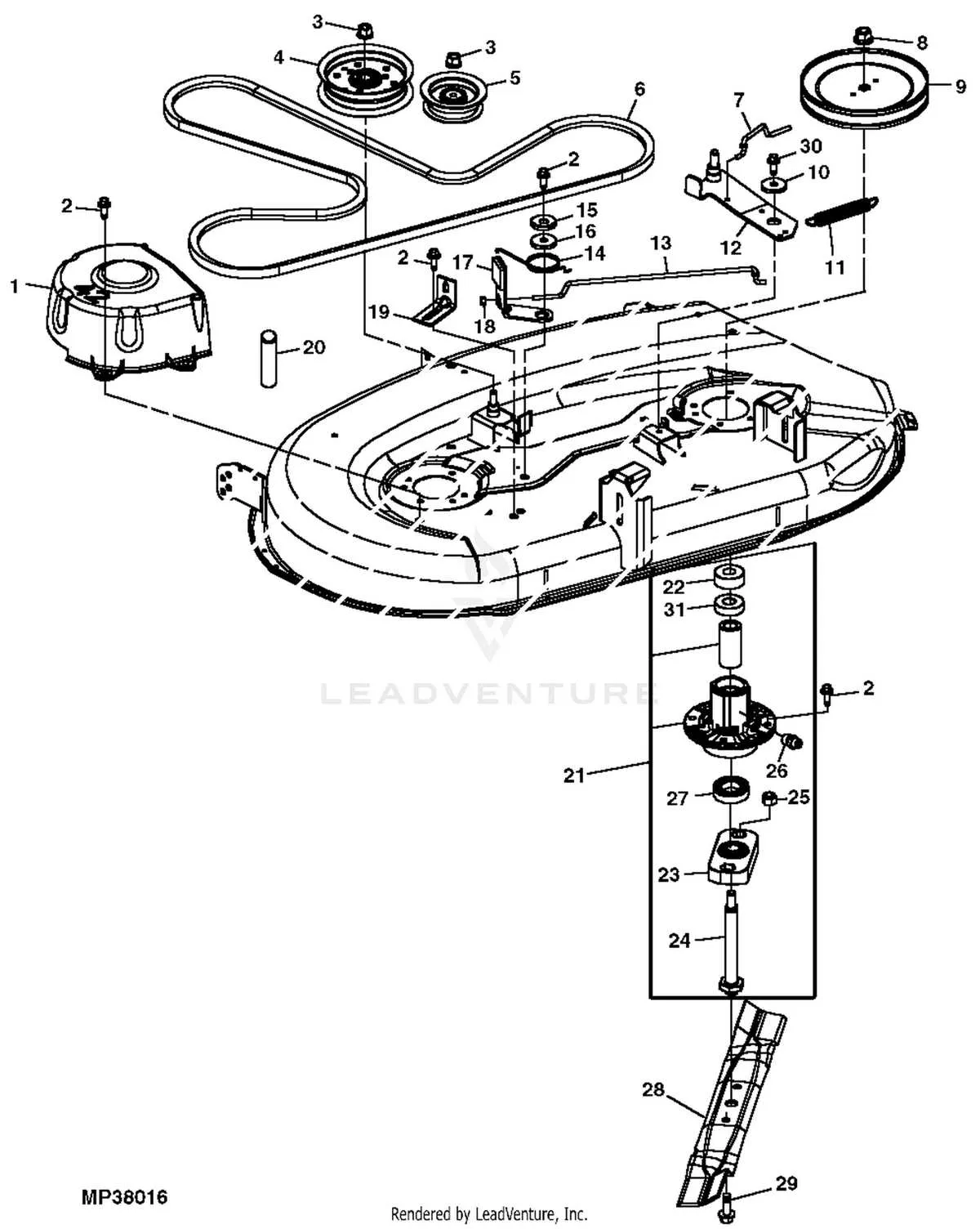 l118 john deere belt diagram