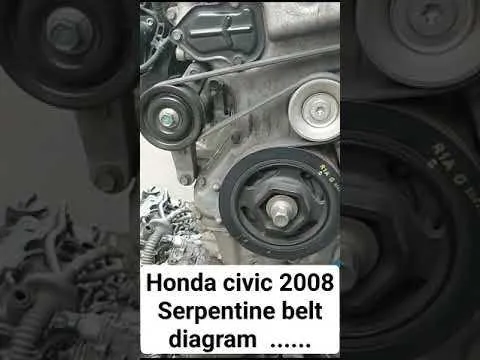2015 honda civic si serpentine belt diagram