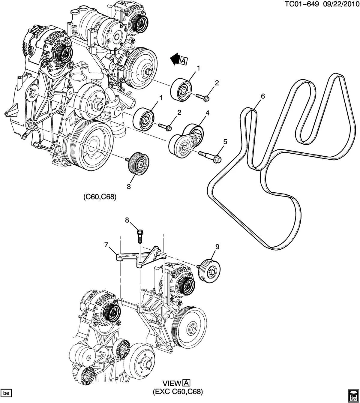 lb7 belt diagram