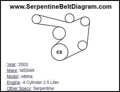 2016 nissan sentra serpentine belt diagram
