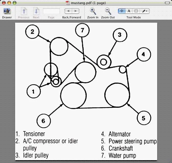 g8 gt belt diagram