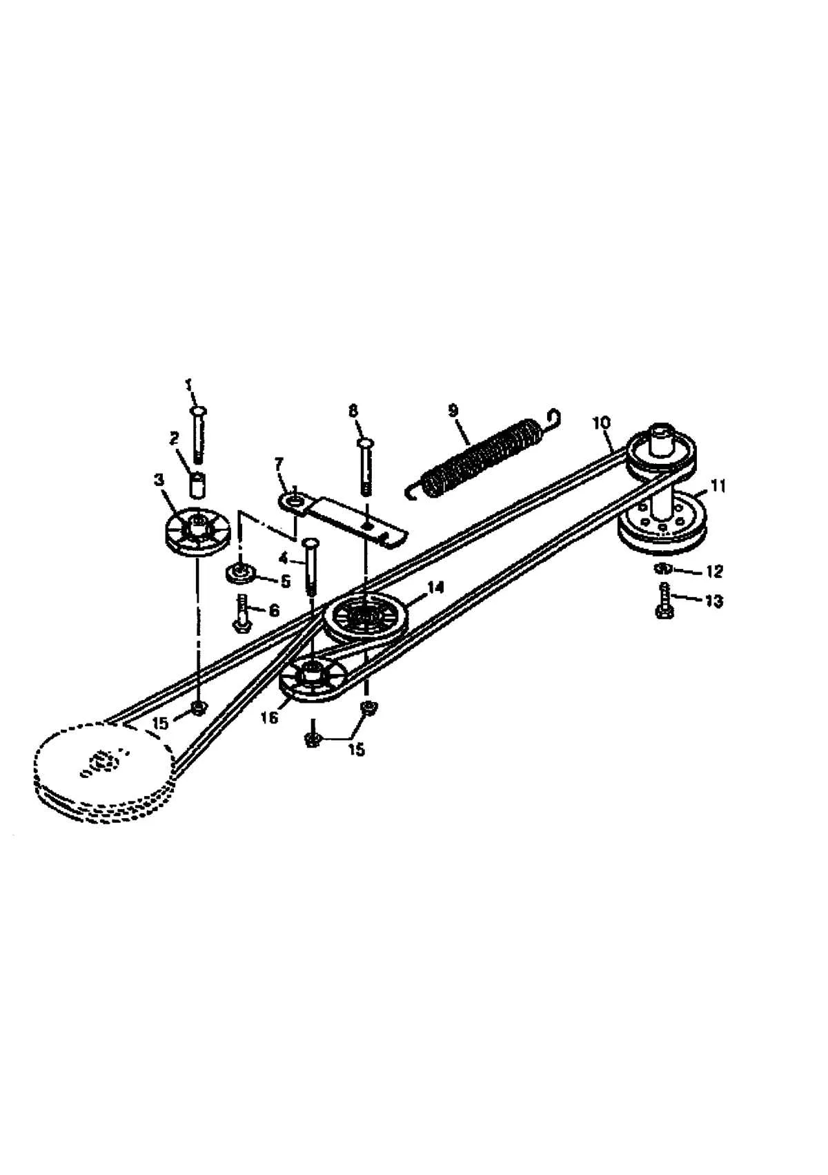 belt routing john deere sabre drive belt diagram
