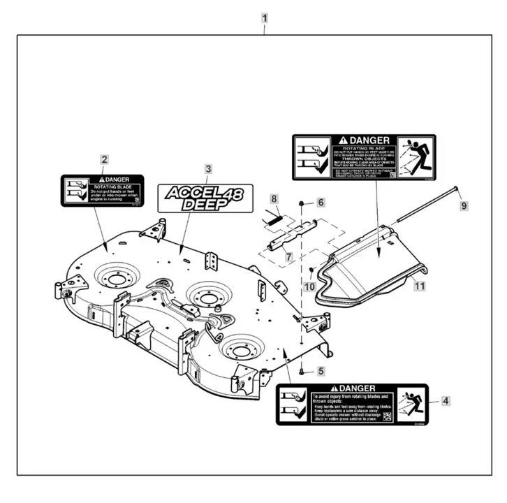 john deere x350 48 deck belt diagram