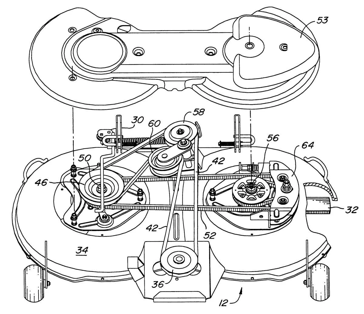 lt133 belt diagram