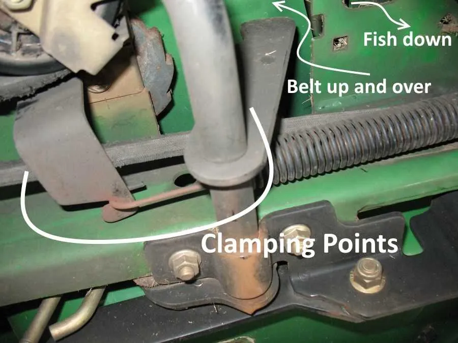 lt155 drive belt diagram
