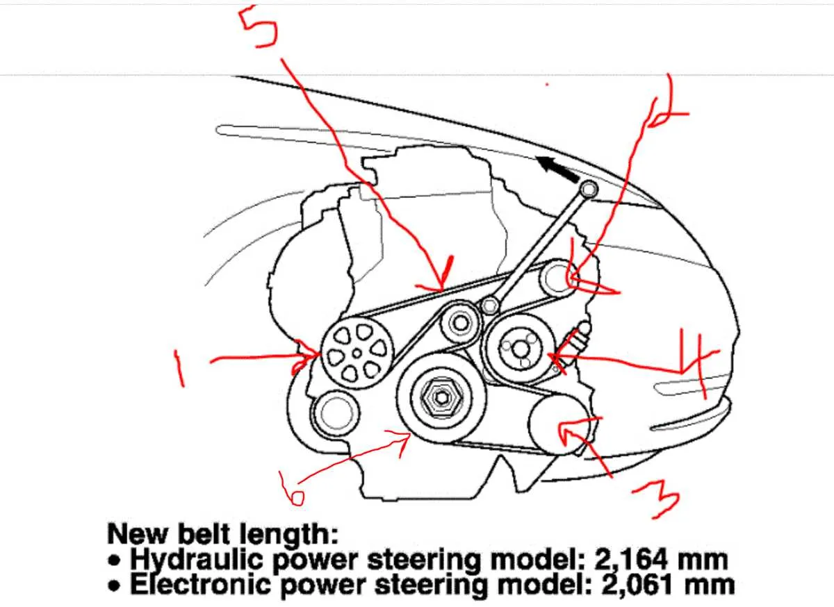 2016 honda civic belt diagram