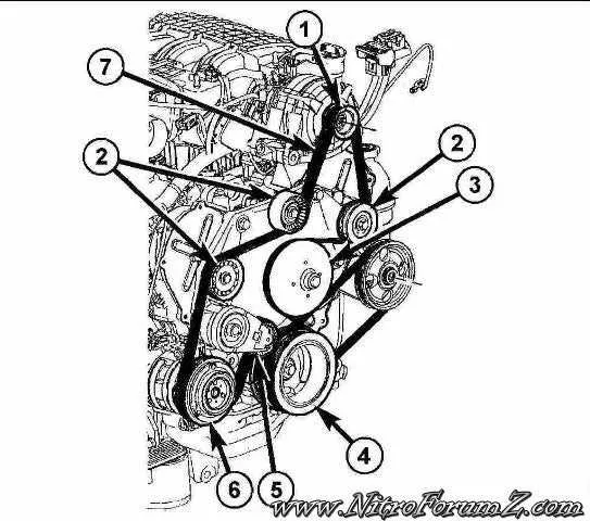 dodge journey 3.6 belt diagram