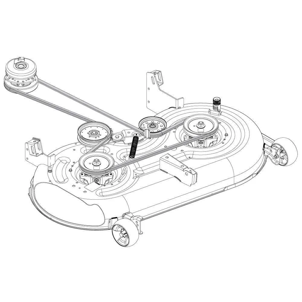 troy bilt 50 inch deck belt diagram