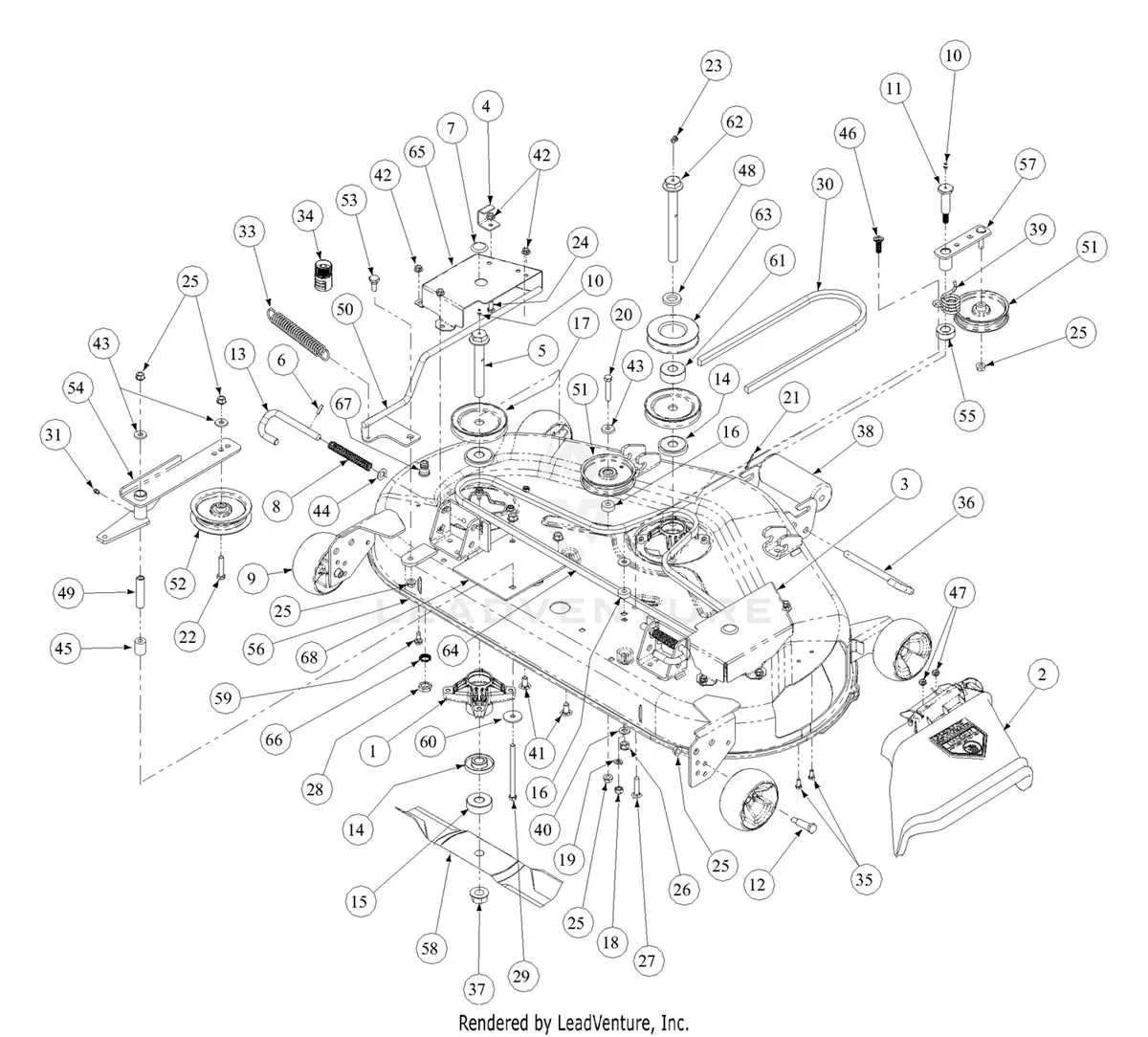 cub cadet z force 60 drive belt diagram