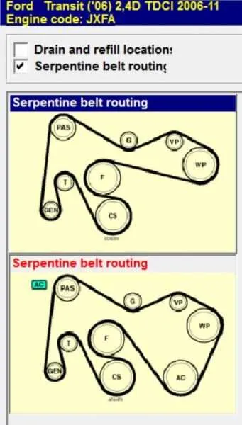 2017 ford transit 3.7 belt diagram