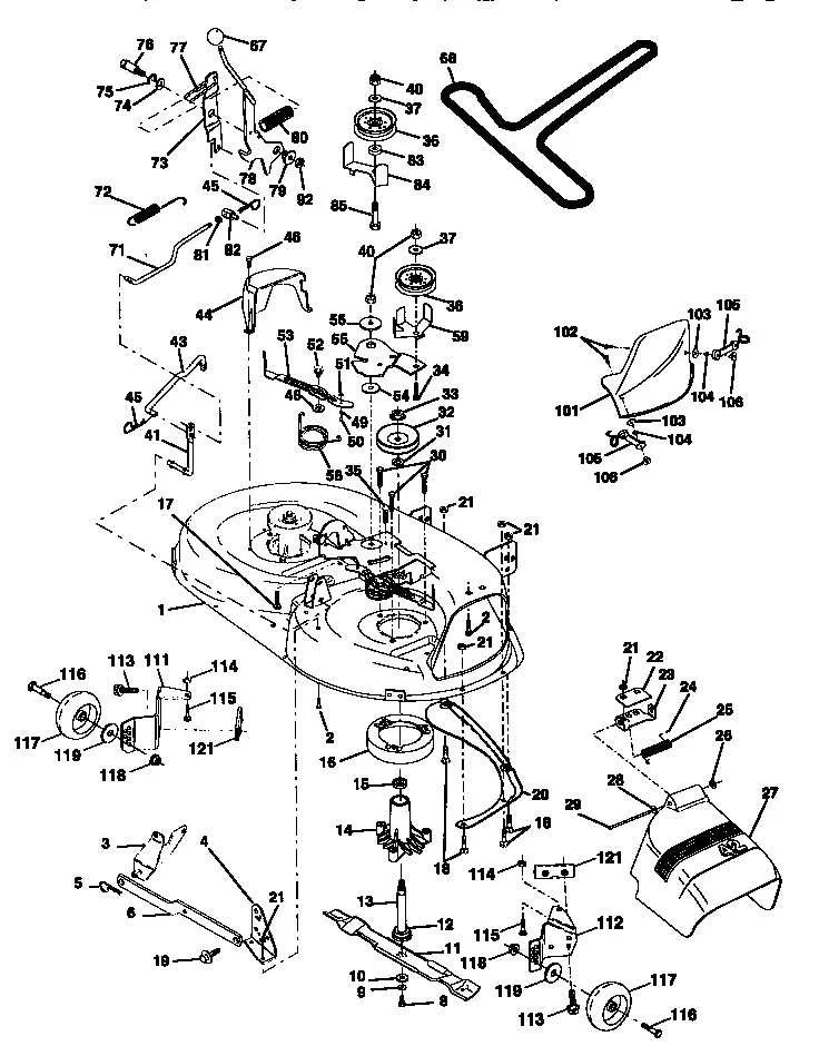 model poulan pro drive belt diagram