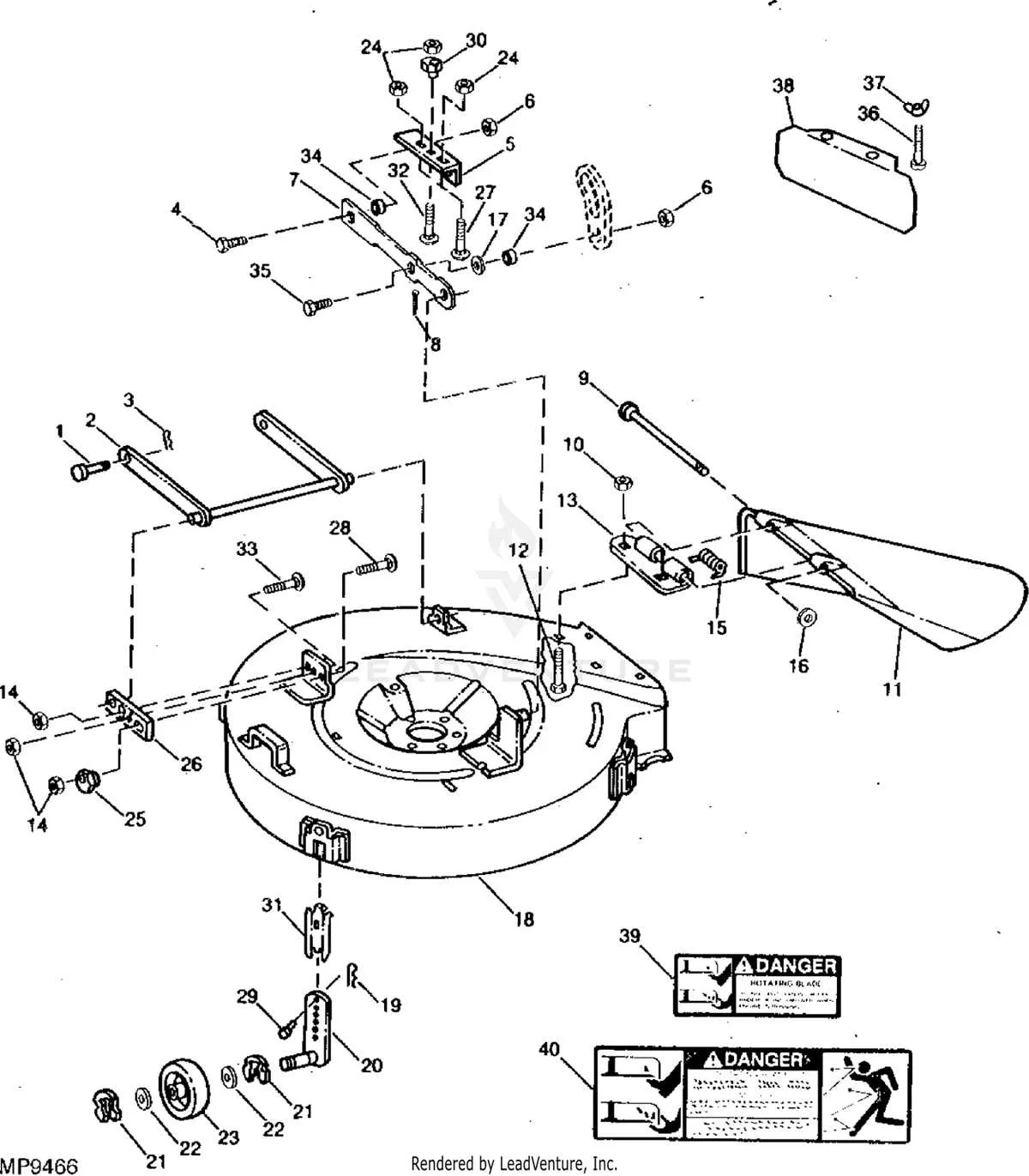 john deere rx75 deck belt diagram