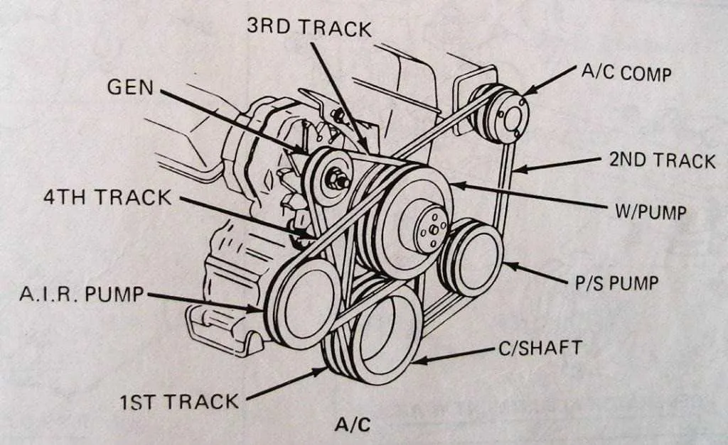 chevy 6.0 belt diagram