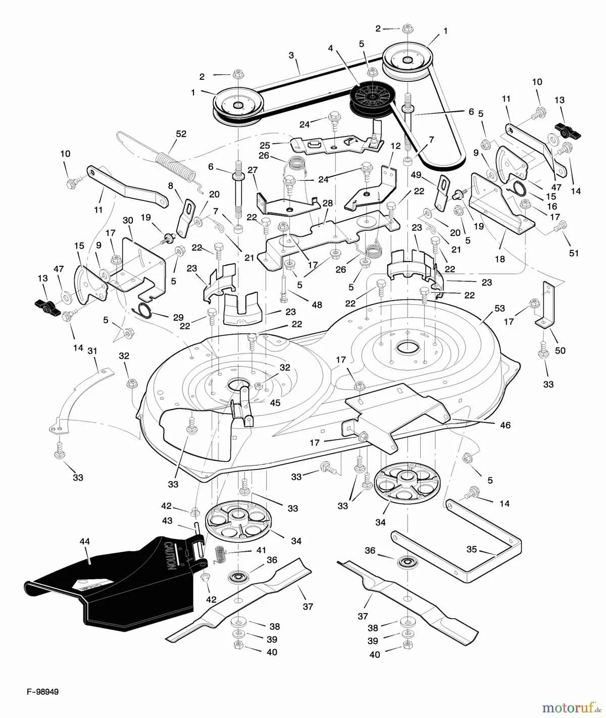 murray m175 42 belt diagram