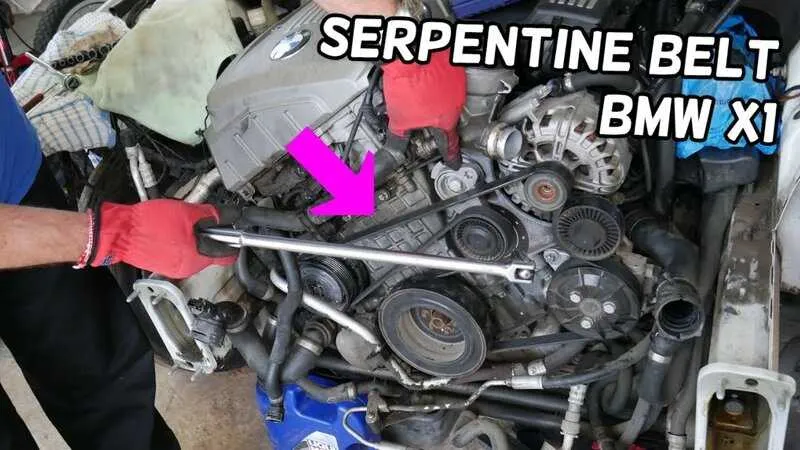 n55 serpentine belt diagram