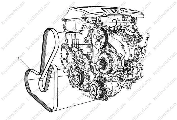 2014 chevy malibu 2.5 belt diagram
