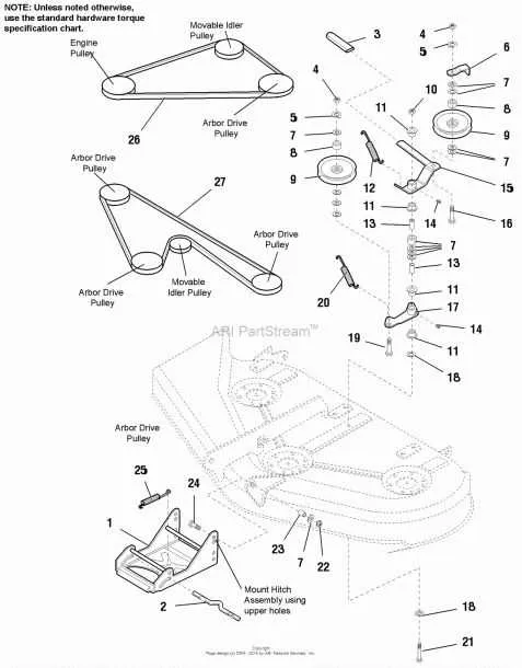simplicity regent deck belt diagram