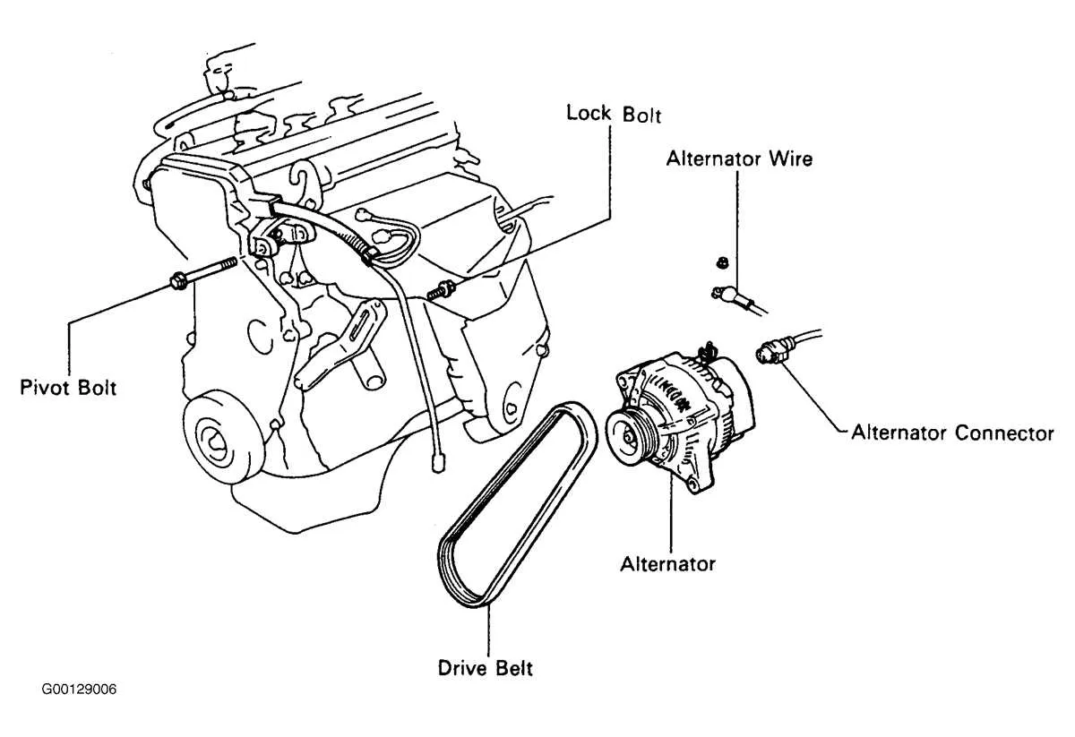 2007 toyota camry drive belt diagram