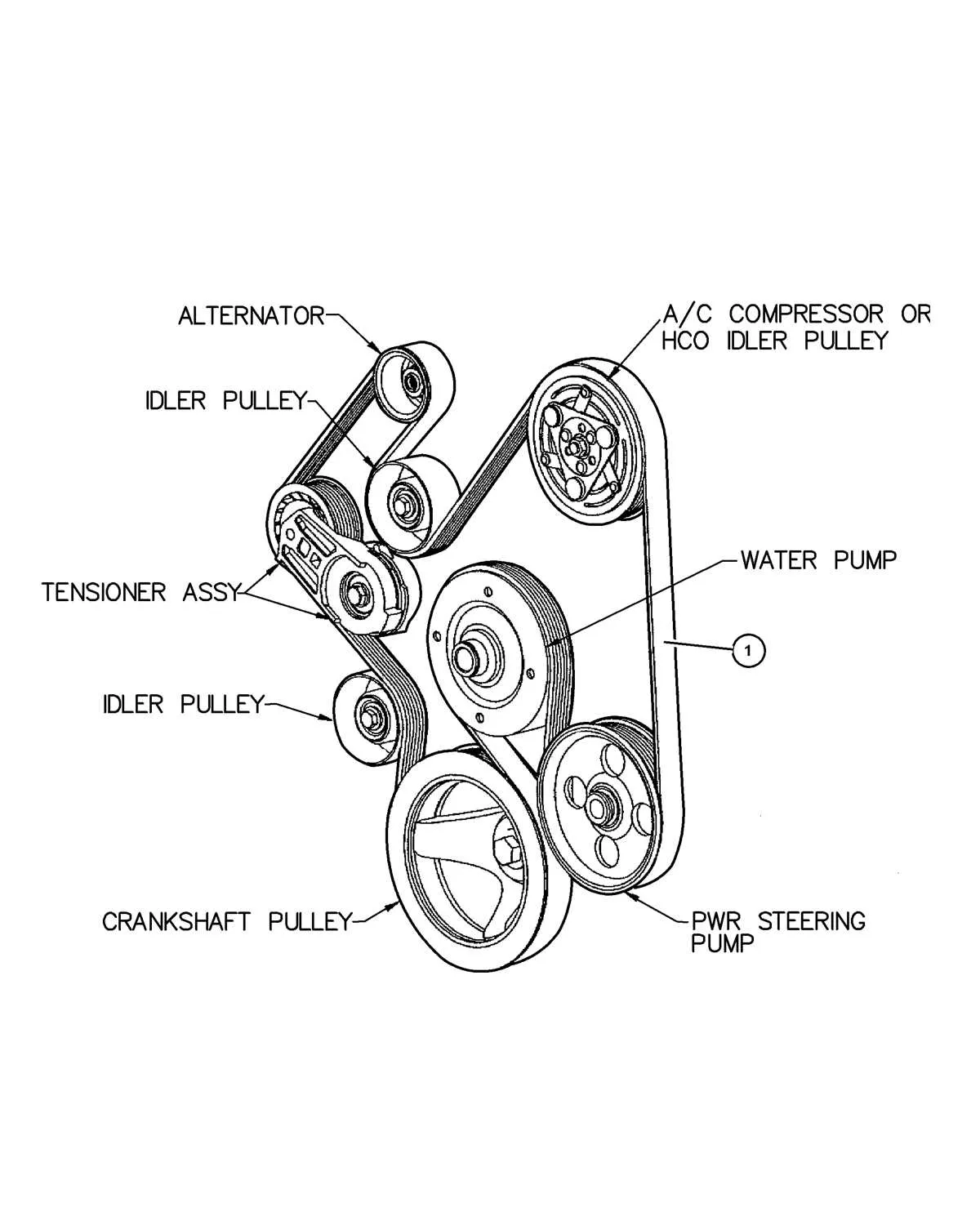 2009 dodge ram 1500 belt diagram