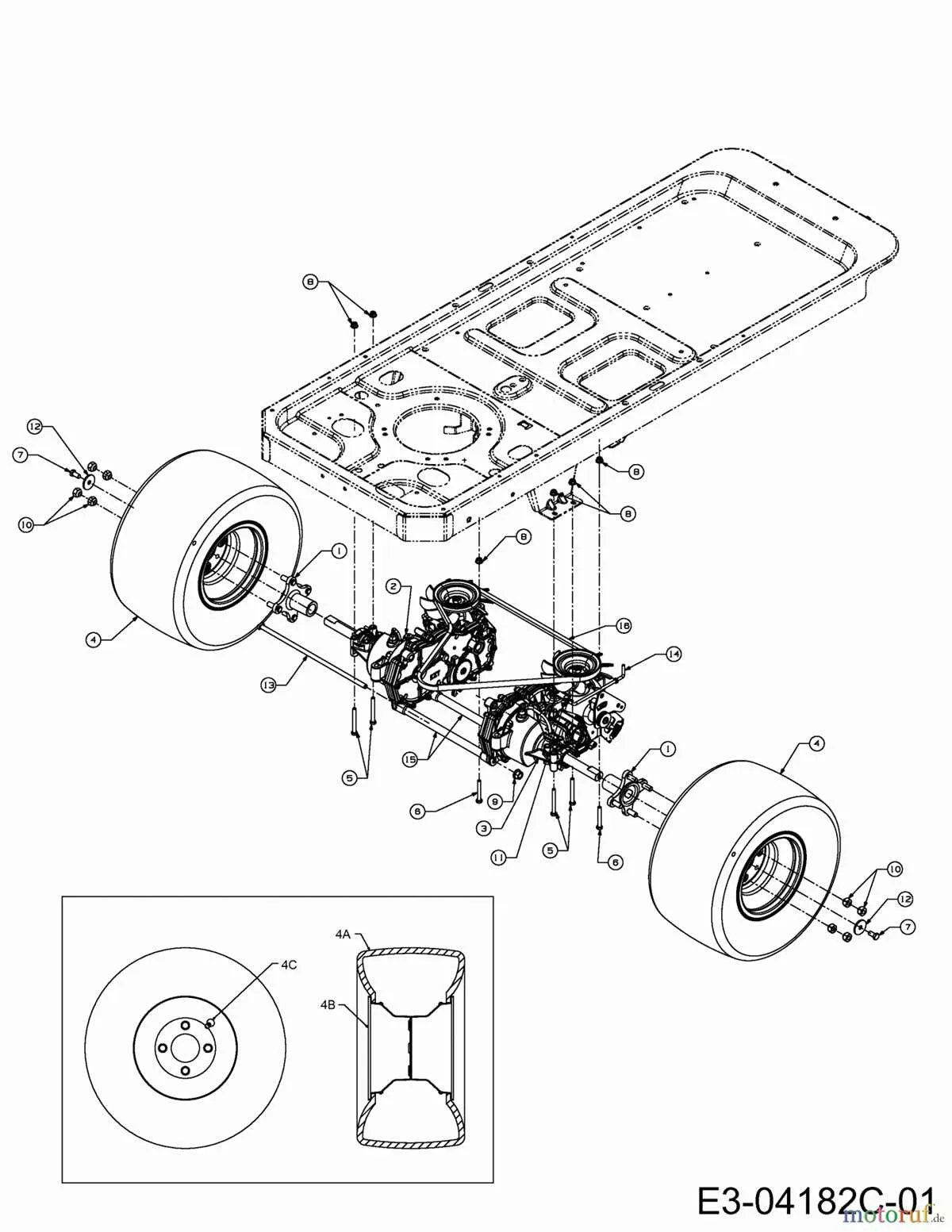 cub cadet rzt 50 belt diagram