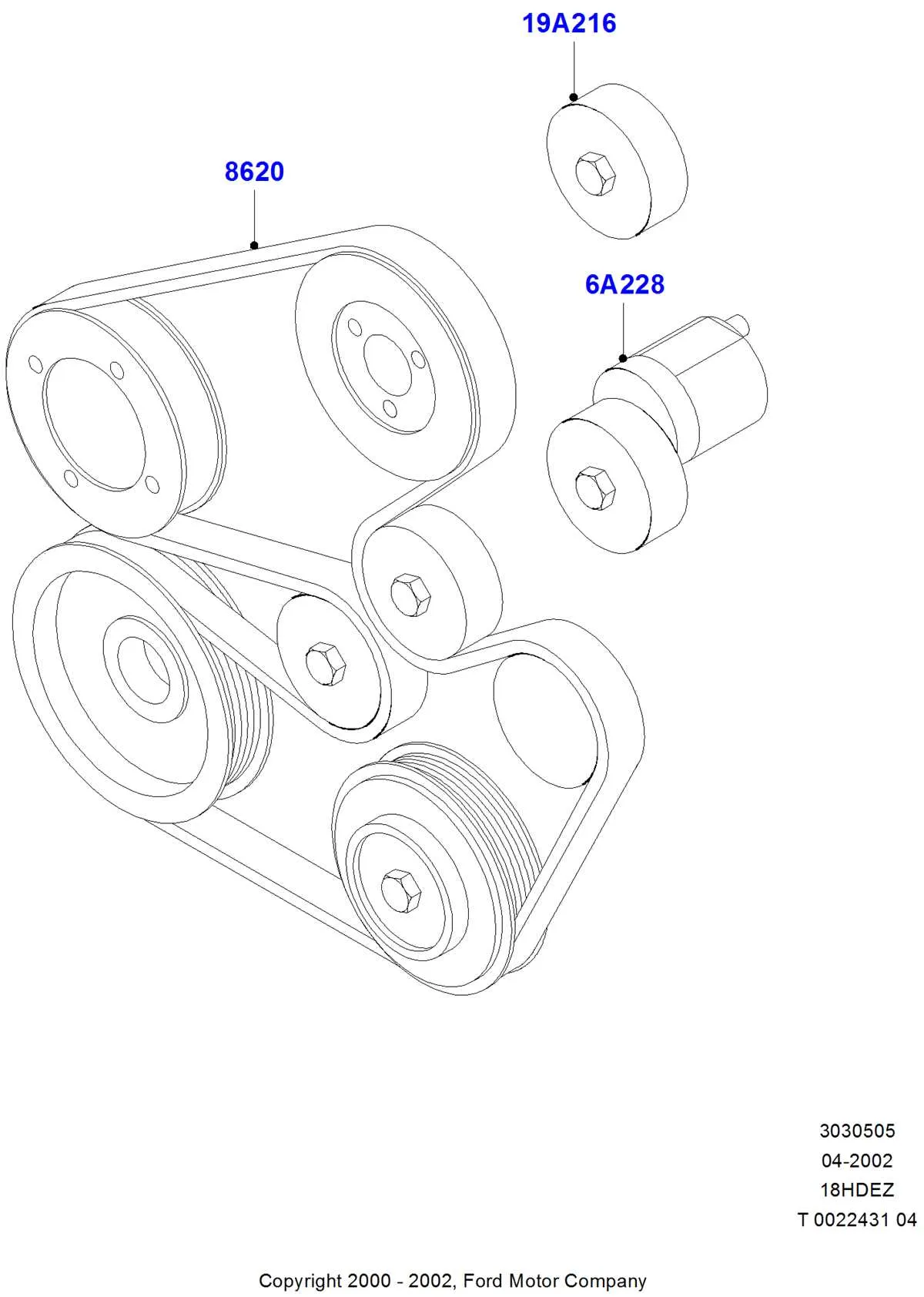 ford focus drive belt diagram