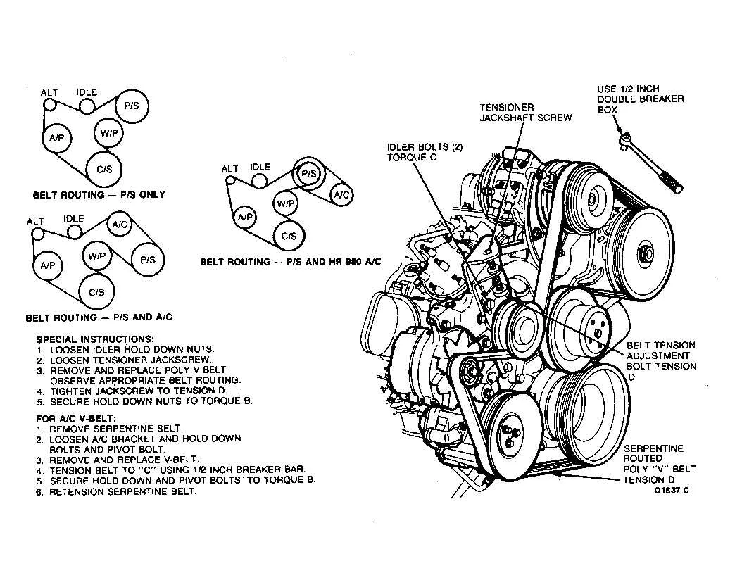 04 mustang gt belt diagram