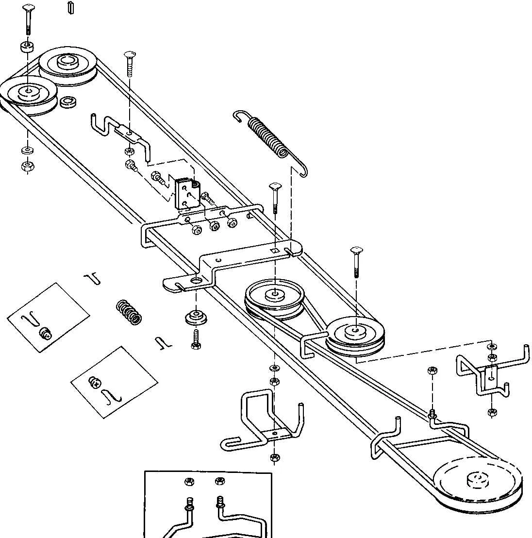 huskee supreme slt 4600 drive belt diagram