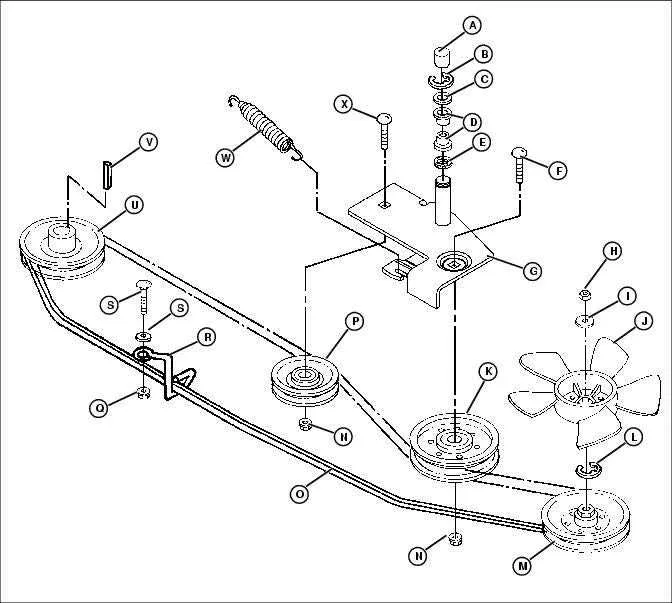 john deere z245 deck belt diagram